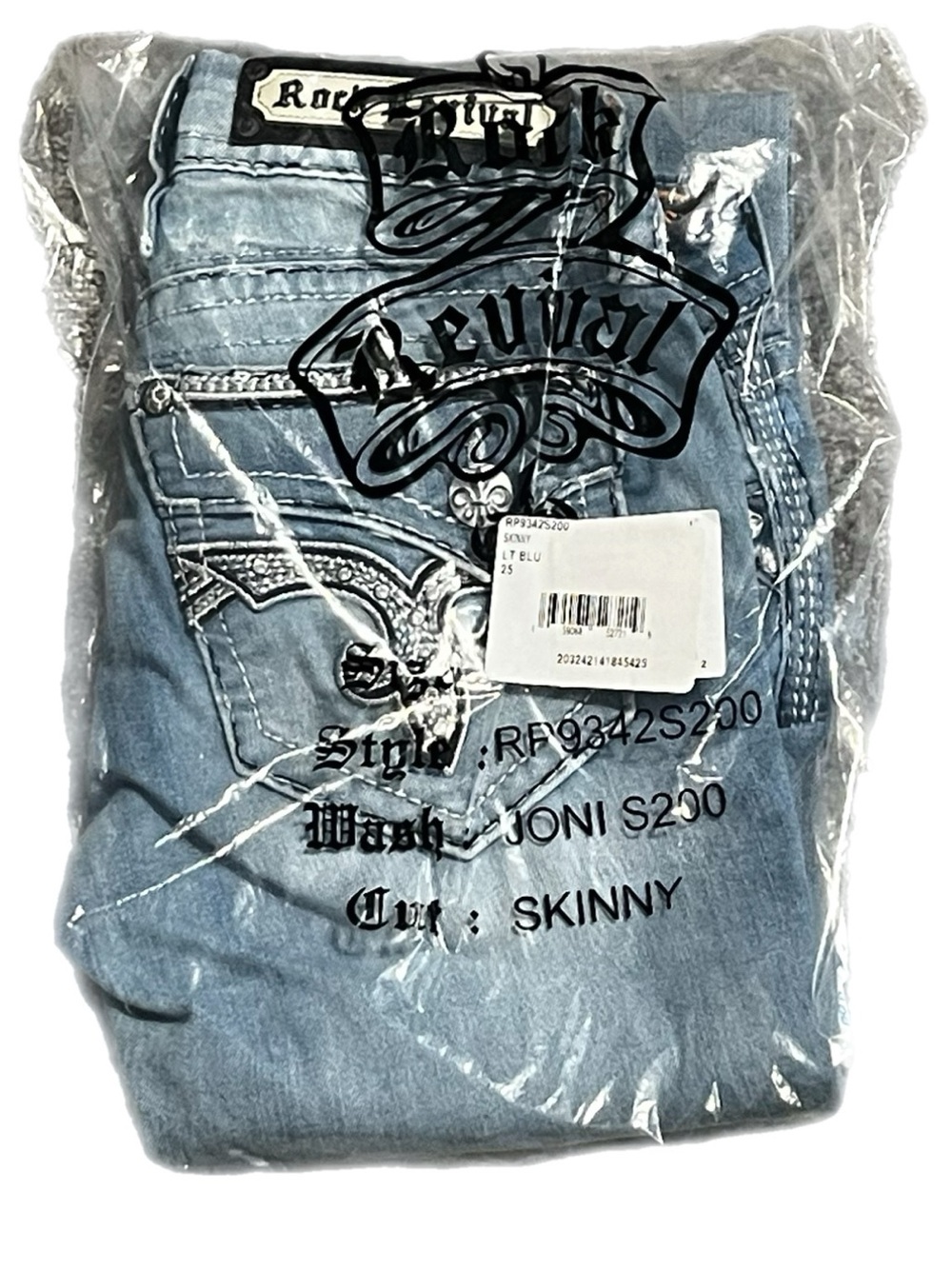 NWT Rock Revival Light Blue Joni Skinny Jeans